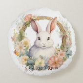 ジョユーズパクイースターバニーフローラリース ラウンドクッション (裏面)