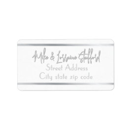 ジョユーックスノールシルバー差出人住所ラベル ラベル