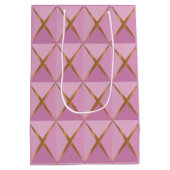 ジョユーックスノールピンクラッピング紙 ミディアムペーパーバッグ (裏面)