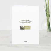 ジョユーヌエル。クリスマスカーフランスのド シーズンカード (裏面)