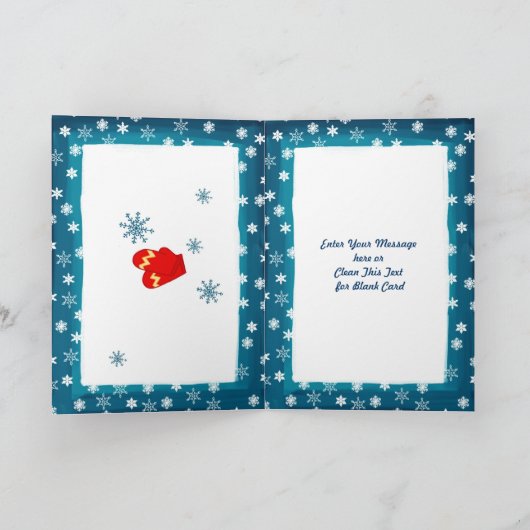 ジョユーヌエル。クリスマスカー子供へドフランスの シーズンカード (内部)