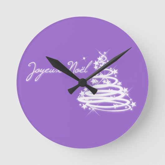 ジョユーノエルウィズクリスマスツリー ラウンド壁時計 (正面)