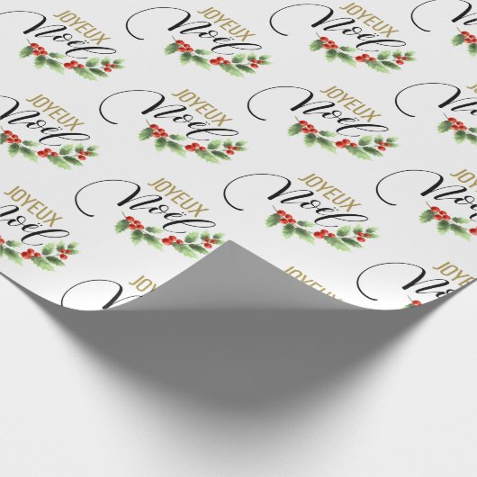 ジョユーノエルシックホリーフローラ |クリスマス ラッピングペーパー (角)