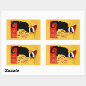 ジョユーノエルデュチャットノワール 長方形シール (シート)