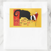 ジョユーノエルデュチャットノワール 長方形シール (バッグ)