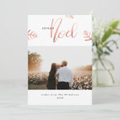 ジョユーノエルバラ金ゴールドタイポグラフィクリスマスフォト シーズンカード (スタンド正面)