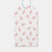 ジョユーノエルバラ金ゴールドモダンホリデーミニマリスト ギフトタグ (裏面)