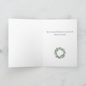 ジョユーノエルフランスのクリスマスリースホリデーカード シーズンカード (内部)