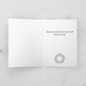 ジョユーノエルフランスのクリスマスリース シーズンカード (内部)