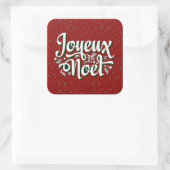 ジョユーノエルフランスのクリスマス文字紙 スクエアシール (バッグ)