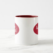 ジョユーノエルメリーフランスのクリスマス ツートーンマグカップ (中央)