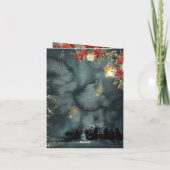 ジョユーノエル金ゴールド書道ウッドランドフローラ穴 シーズンカード (裏面)