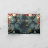 ジョユーノエル金ゴールド書道ウッドランドフローラ穴 シーズンカード (内部)