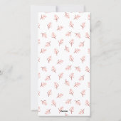 ジョユーノエル | バラ金ゴールド手書きホリデーフォト シーズンカード (裏面)