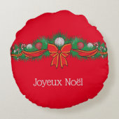 ジョユーノエル – フェスティバルレッド ラウンドクッション (裏面)