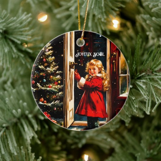 ジョユーノエル – 小さな女の子 セラミックオーナメント (ツリー)