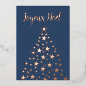 ジョユーノールクリスマスツリースターズバラ金ゴールド 箔シーズンカード (正面)