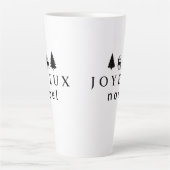 ジョユーノールクリスマスデザインウィズスノーフレーク カフェラテマグ (正面)