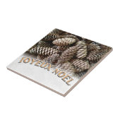 ジョユーノールクリスマスホリデーパインコーン タイル (側面)