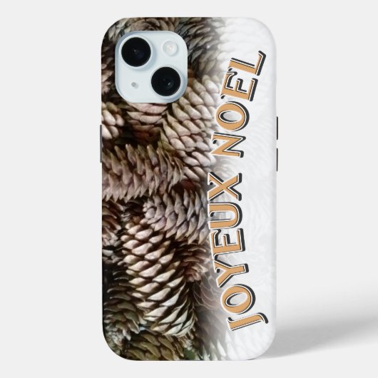 ジョユーノールクリスマスホリデーパインコーン Case-Mate iPhoneケース (裏面)