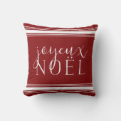 ジョユーノールグラインサックストライプホテルホリデイ クッション (正面)