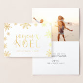ジョユーノールスノーフレーク | ホリデーフォト金ゴールド 箔カード (ディスプレー)