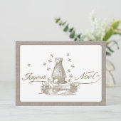 ジョユーノールメリークリスマスハイブフランスのビーズ シーズンカード (スタンド正面)