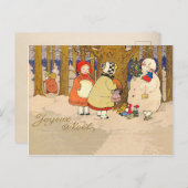 ジョユーノールヴィンテージクリスマス シーズンポストカード (正面/裏面)