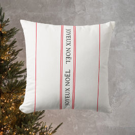 ジョユーフランスのヌエルレッドストライプクリスマス クッション