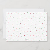 「ジョユー・ノエル」はっきりしたとクリスカラフルマス シーズンカード (裏面)