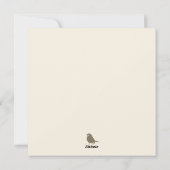 ジョユー·ノエル·リトル·バード·スノー·クリスマス シーズンカード (裏面)