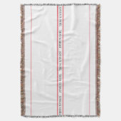 ジョユ伝統的ウフランスのノエルストライプクリスマス スローブランケット (正面縦)