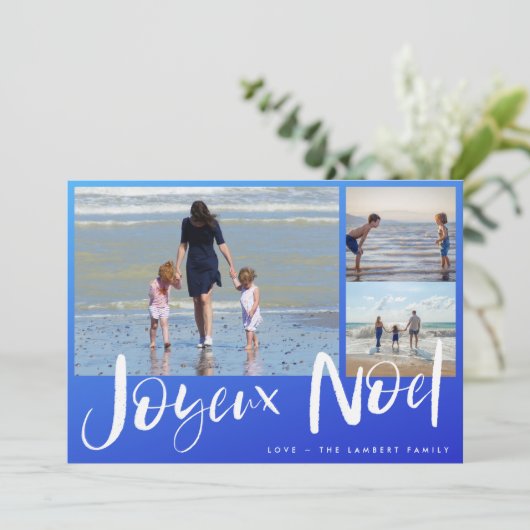 ジョヨーノエルビーチファミリーフォトクリスマスカード シーズンカード (スタンド正面)