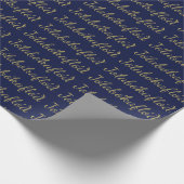 ジョラボカフロオブルークリスマスブックフラッド ラッピングペーパー (角)