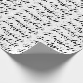 ジョラボカフロオホワイトスクリプトブックフラッド ラッピングペーパー (角)