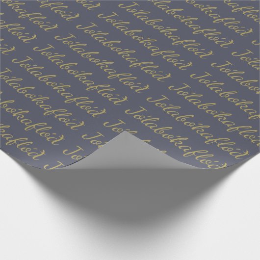 ジョラボカフロオ石板グレークリスマスブックフラッド ラッピングペーパー (角)