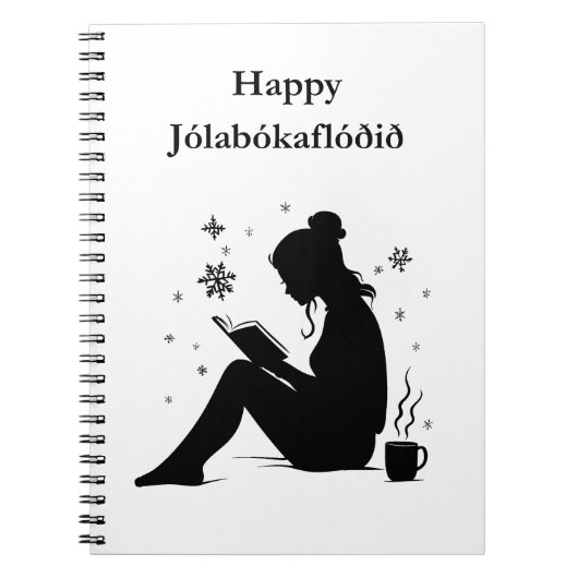 ジョラボカフロド – アイスランドブックフラッド ノートブック (正面)