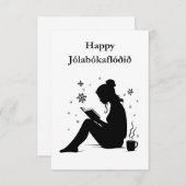 ジョラボカフロド – アイスランドブックフラッド 招待状 (正面/裏面)