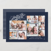 ジョリエストバンチ数々のフォトホリデーニュースレター シーズンカード (正面/裏面)