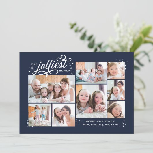 ジョリエストバンチ数々のフォトホリデーニュースレター シーズンカード (スタンド正面)