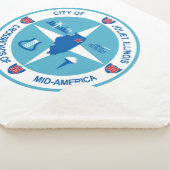 ジョリエ国旗（イリノイ州） シェルパブランケット (3/4)