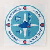 ジョリエ国旗(イリノイ州) ジグソーパズル (横)