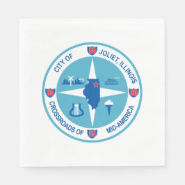 ジョリエ国旗（イリノイ州） スタンダードランチョンナプキン