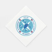 ジョリエ国旗(イリノイ州) スタンダードランチョンナプキン (角)