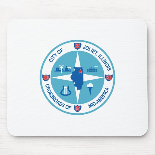 ジョリエ国旗(イリノイ州) マウスパッド (正面)
