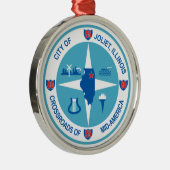 ジョリエ国旗（イリノイ州） メタルオーナメント (右)