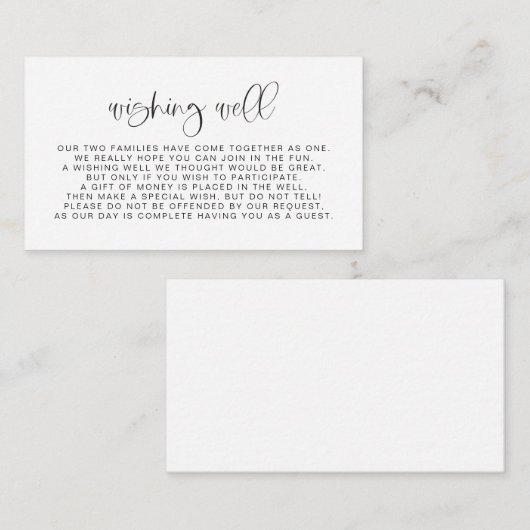 ジョリーおもしろいタイポグラフィフォントウィッシングウェルカード エンクロージャーカード (正面/裏面)