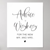 ジョリーおもしろいタイポグラフィミニマルアドバイス&ウィッシュ ポスター (正面)