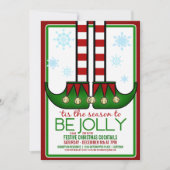 ジョリーエルフクリスマスパーティー招待状 招待状 (正面)