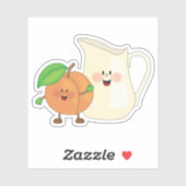 ジョリーキンスの桃とクリーム シール (シート)